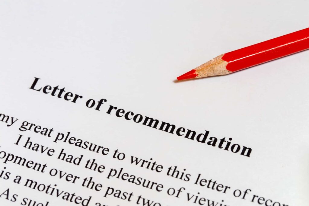 A strong letter of recommendation enhances your college application 